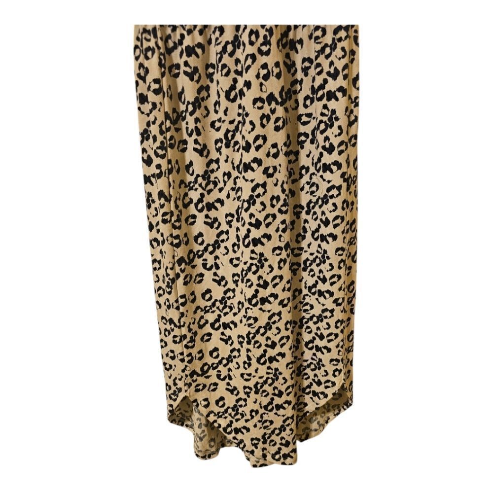 BANANA REPUBLIC Crossback Midi Dress‎ Navy Off White Leopard Print - Size Large - Picture 9 of 12
